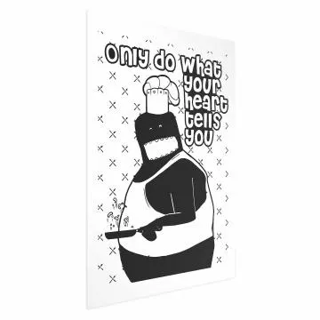 Plakat Motto 60x90 cm bez ramy z marginesem