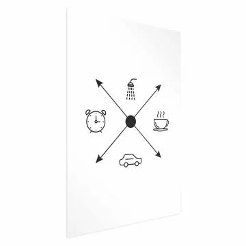 Plakat Harmonogram dnia 60x90 cm bez ramy z marginesem