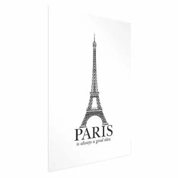 Plakat Paris 40x60 cm bez ramy z marginesem
