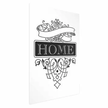 Plakat Home 40x60 cm bez ramy bez marginesu