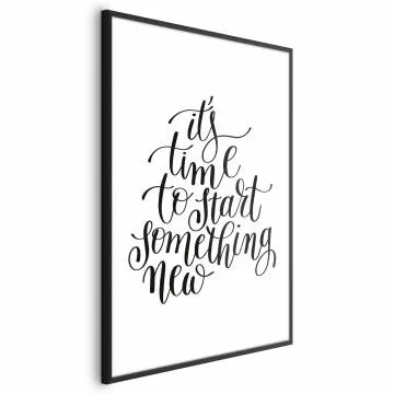 Plakat Something new 21x30 cm z ramą czarną bez marginesu