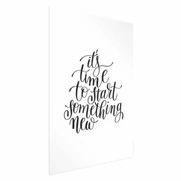 Plakat Something new 21x30 cm bez ramy z marginesem