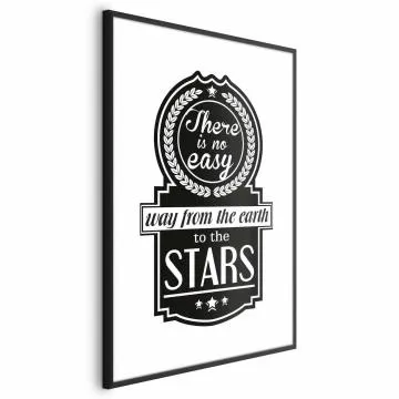 Plakat Big lesson 29,7x42 cm z ramą czarną z marginesem
