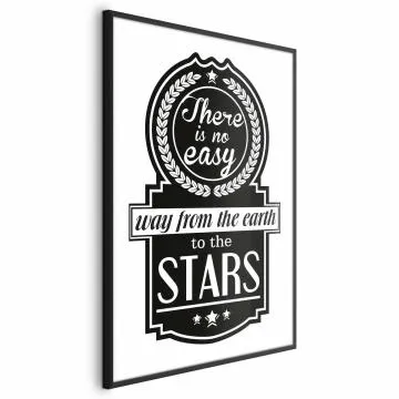 Plakat Big lesson 21x30 cm z ramą czarną bez marginesu