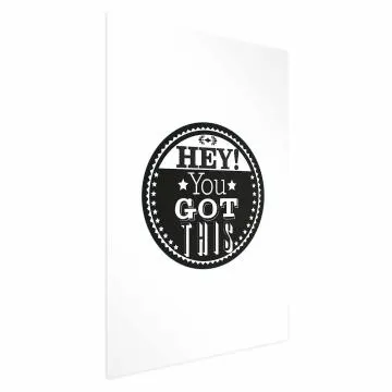 Plakat You got this 21x30 cm bez ramy z marginesem