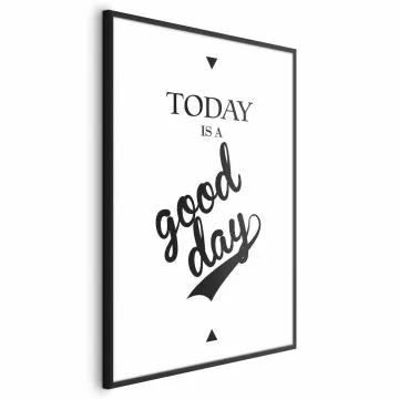 Plakat Today 21x30 cm z ramą czarną bez marginesu
