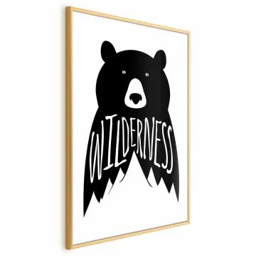 Plakat Wilderness 40x60 cm z ramą złotą bez marginesu