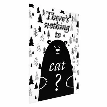 Plakat Nothing to eat 29,7x42 cm bez ramy bez marginesu