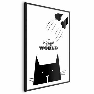 Plakat Król świata 21x30 cm z ramą czarną bez marginesu