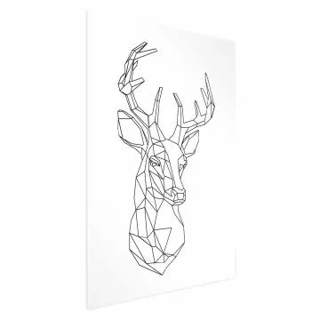 Plakat Geometryczny jeleń 60x90 cm bez ramy bez marginesu