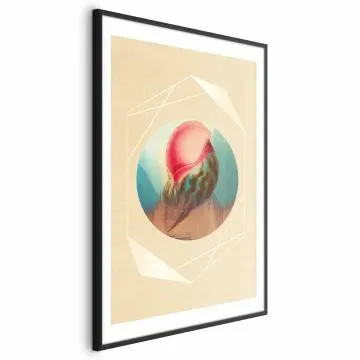 Plakat Muszla 60x90 cm z ramą czarną z marginesem
