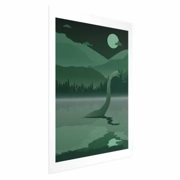 Plakat Loch Ness 40x60 cm bez ramy z marginesem