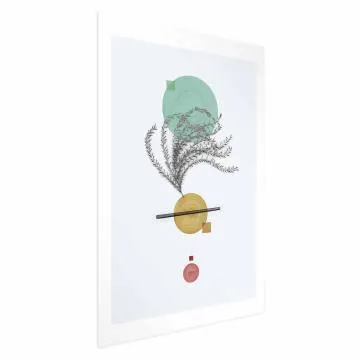 Plakat Roślinna kompozycja 60x90 cm bez ramy z marginesem