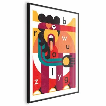 Plakat Sztuka designu 60x90 cm z ramą czarną z marginesem