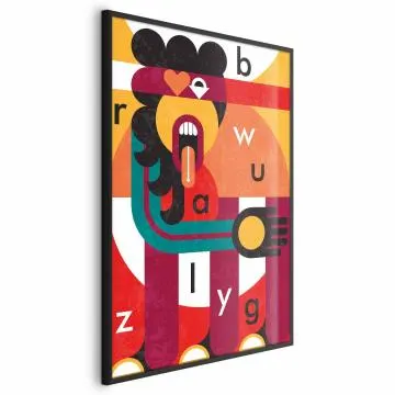 Plakat Sztuka designu 21x30 cm z ramą czarną bez marginesu