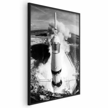Plakat Kosmiczna prędkość 60x90 cm z ramą czarną bez marginesu