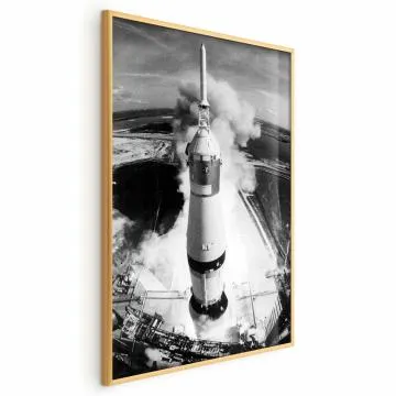Plakat Kosmiczna prędkość 60x90 cm z ramą złotą bez marginesu