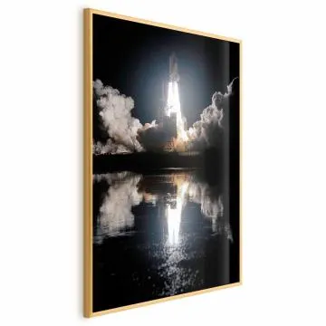 Plakat Udany start 40x60 cm z ramą złotą bez marginesu