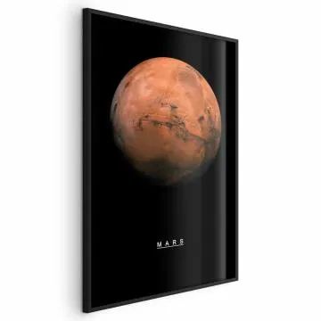 Plakat Mars 60x90 cm z ramą czarną bez marginesu