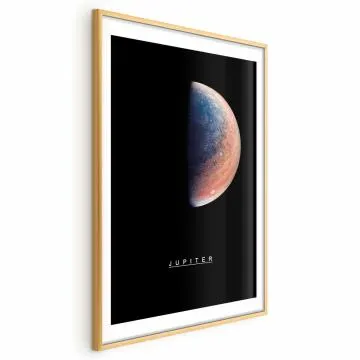 Plakat Jowisz 60x90 cm z ramą złotą z marginesem