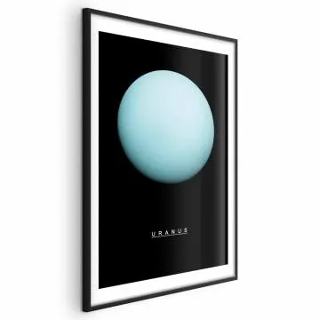 Plakat Uran 29,7x42 cm z ramą czarną z marginesem