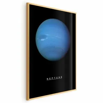 Plakat Neptun 29,7x42 cm z ramą złotą bez marginesu