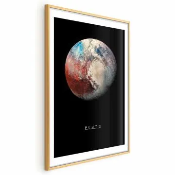 Plakat Pluton 60x90 cm z ramą złotą z marginesem