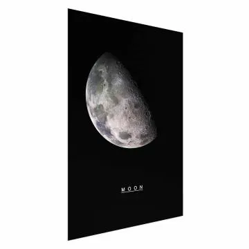 Plakat Księżyc 40x60 cm bez ramy bez marginesu
