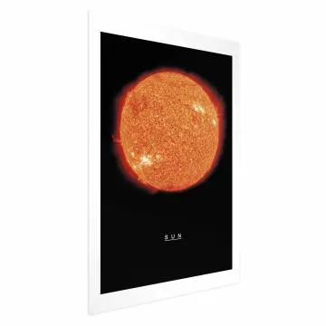 Plakat Słońce 60x90 cm bez ramy z marginesem