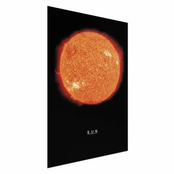Plakat Słońce 29,7x42 cm bez ramy bez marginesu
