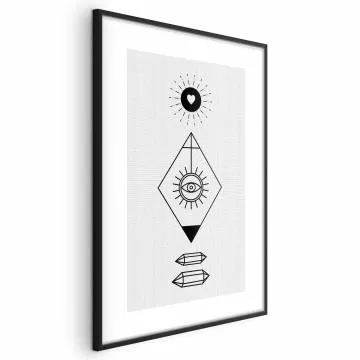 Plakat Symbole 40x60 cm z ramą czarną bez marginesu