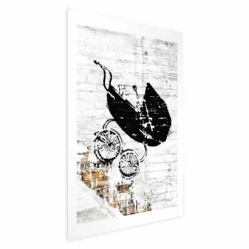 Plakat Pędzący wózek 21x30 cm bez ramy bez marginesu