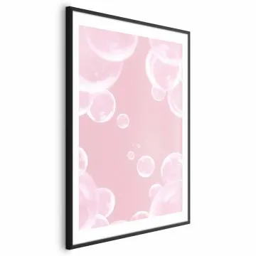 Plakat Subtelny powiew 60x90 cm z ramą czarną z marginesem