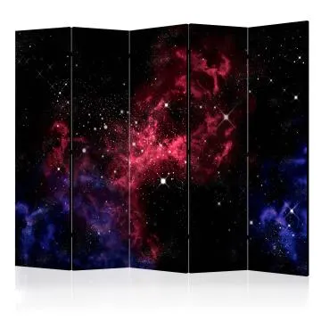 Parawan dwustronny Pejzaże 225x172 cm 5-częściowy wielokolorowy