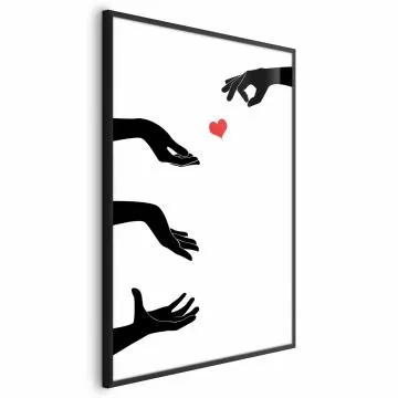 Plakat Pstryczek 21x30 cm z ramą czarną bez marginesu