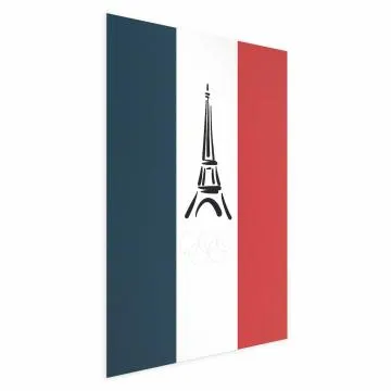 Plakat Symbole Francji 60x90 cm bez ramy bez marginesu