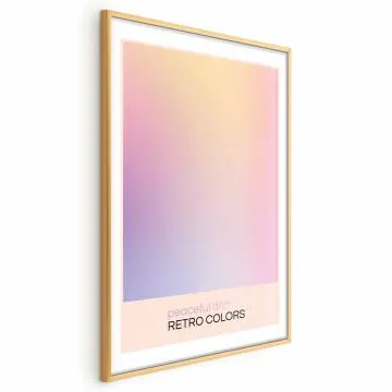Plakat Peaceful Drift 60x90 cm z ramą złotą z marginesem