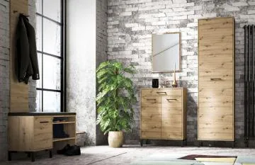 Lustro wiszące NIKOLA 65x50 dąb artisan