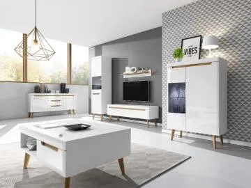 Komoda EBBI 160 biały połysk