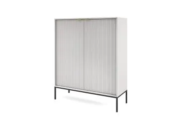 Komoda MILONA 2D 104 cm szara mat