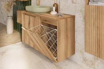 Szafka łazienkowa NOVA COAST EVOKE 1D 40cm dąb coast evoke z koszem