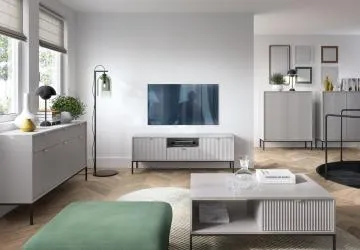 Komoda MILONA 3D3S 154 cm szara mat
