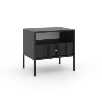 Szafka nocna ISEO 54x39 czarna mat