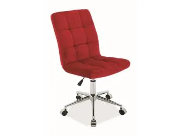 Fotel dla dziecka Q-020 VELVET bordowy