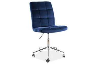 Fotel dla dziecka Q-020 VELVET granatowy