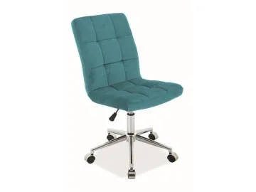 Fotel dla dziecka Q-020 VELVET turkusowy