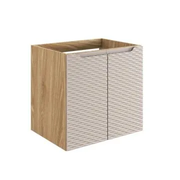 Szafka pod umywalkę OCEAN BEIGE 82-60-2D 60cm dąb olejowany/beżowa