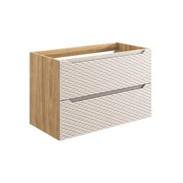 Szafka pod umywalkę OCEAN BEIGE 82-90-2S 90cm dąb olejowany/beżowa