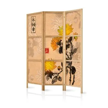 Parawan japoński Orient 135x172 cm 3-częściowy wielokolorowy