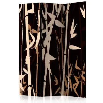 Parawan dwustronny Orient 135x172 cm 3-częściowy czarny